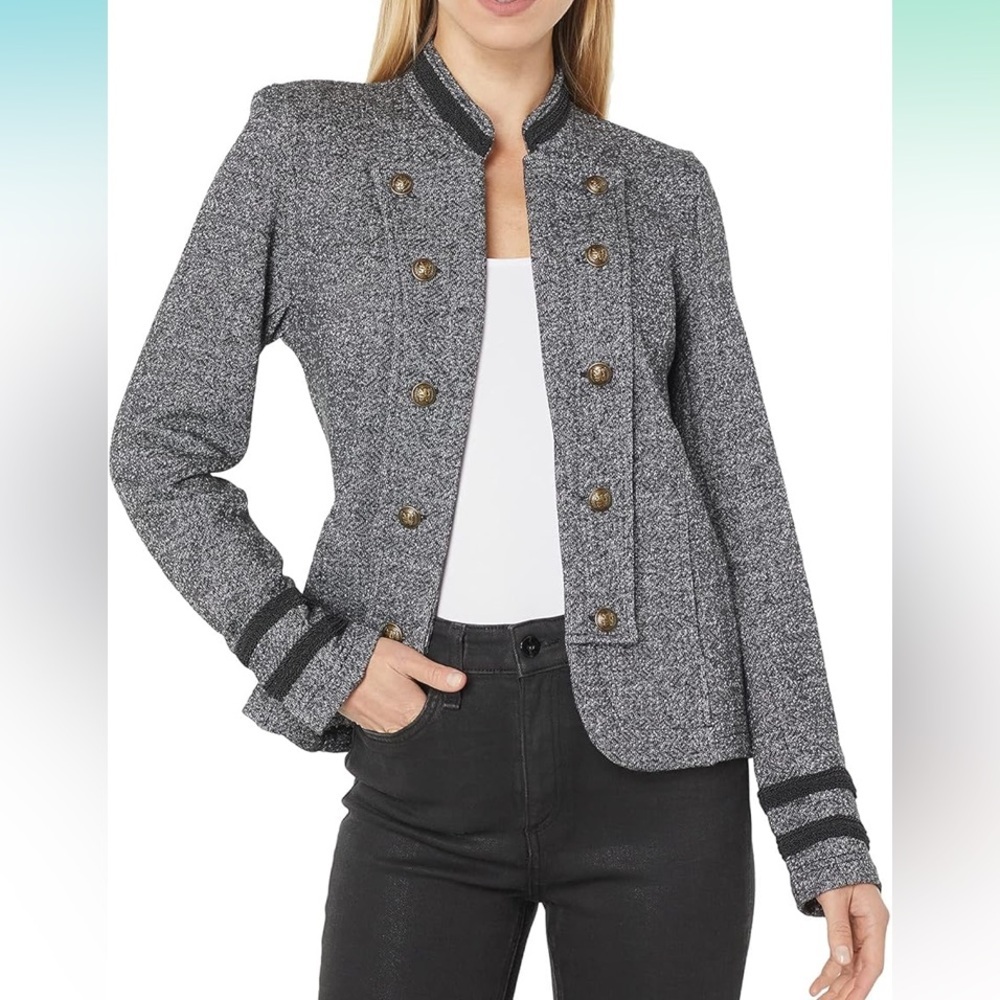 New Tommy Hilfiger Women's Classic Tommy Open Front Band Jacket,  sz 2X
